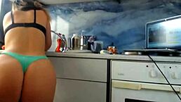 cute teen in lingerie fingers herself solo on live webcam