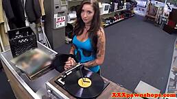 busty pawnshop chick doggystyled over desk, damn didn’t see that comin’!