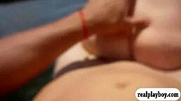 pretty teen coeds having a foursome on a speedboat