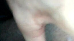 A black amateur shemale shows her cock and ass