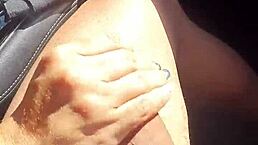 i was drivin and jerkin the passenger off till he cummed