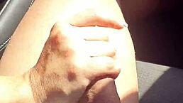 i was drivin and jerkin the passenger off till he cummed