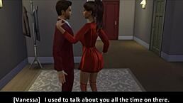 Is the girl next door inviting vanessa's special guest in chapter 18 of sims 4?