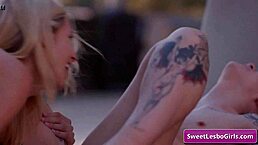 amazing hot lesbian teen 18+ babes aiden ashley goth charlotte eating pussy outdoors and reaching orgasms