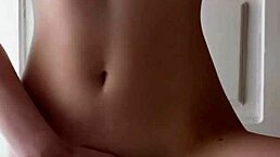 Look at that petite beauty masturbating