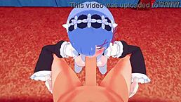 Rem gives boobjob in POV