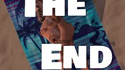 K and P relax on the beach