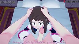 Ochaco gives an amazing boobjob POV in Boku no Hero 😍