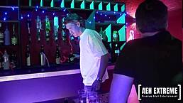 Stripping Guard Jodi James in Mfm Threesome Starring Jodie James Mark Sloan and Big Dicky