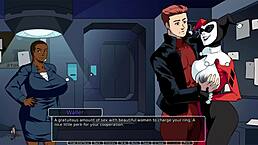 harley quinn blowjob cumshot in infinity crisis cartoon