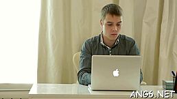 this teen sucks and licks balls so well