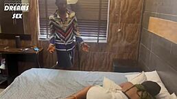 Cleaner fucks ogas wife on their matrimonial bed