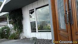 Babe receives interracial facial from monster cock