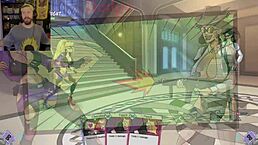 Bound super heroine lewd knight masturbates pussy, cum on big tits and feet.