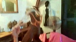 French Amateur In Satin Lingerie Engages In Clothed Sex With Rimming Pussy Licking And Masturbating