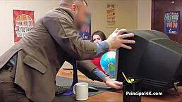 I love eating out and banging this hot milf at the office.