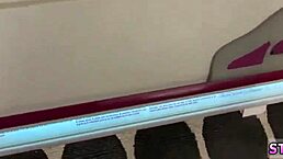 Blonde teen gives outdoor blowjob to annoying stepbro