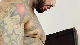 tattooed straight guy bangs doctor in hospital backstage