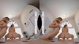 First massage with blondes Aiden Ashley and Tiffany Watson involves blowjobs and feet.