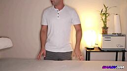 Intense Emotions Build During Asian Handjob Massage Session Leading to Passionate Sex