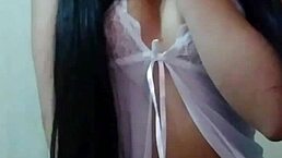 latina teen 18+ spends time alone at her house