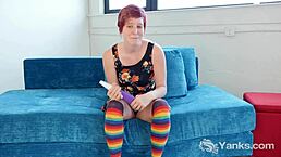 Sweet Yanks Aurora Odaire Masturbating Her Wet Curly Pussy.