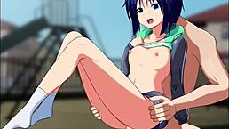 I fuck a cute girl with beautiful hair in the public square