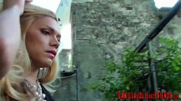 Shemale Babe Engages in Ass Fucking