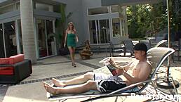 Blonde Stunner Tanya Tate Strips And Rides Massive Shaft