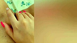 Feeling Horny, I Spread My Teen Legs To Finger My Pussy For Orgasm