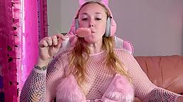 Relaxing ASMR Experience Sucking and Licking a Lollipop