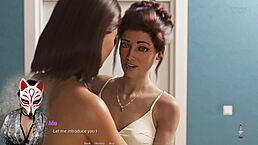 In a scent 7, a comedy game featuring a redhead milf with small tits.