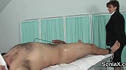 UK mature Sonia flaunts huge melons. Wow! 😲