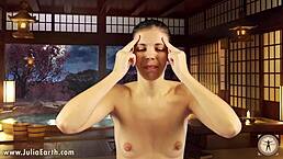 day 14 of face fitness with julia v earth, loving the workouts that bring visible changes