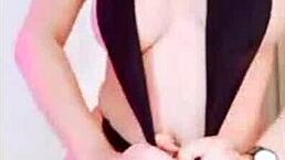 Live secret group stream with net idol girl touching herself