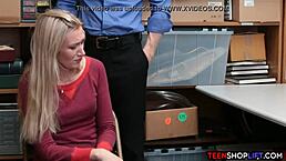 Watch Stepdaughter Fuck for Stepmom's Freedom! Blonde Teen in Shop Reality!