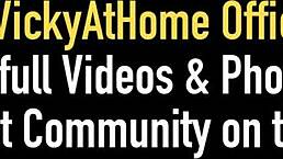 horny teal conrad licking vicky vettes pink hairy pussy on the pool