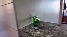 i spotted my hot brunette milf neighbor calling me over to fix her sink, but i ended up fucking her tight pussy in pov while she rode me hard