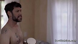 Blonde Babe Sucking Big Cock in Erotic Bedroom Wedding Scene