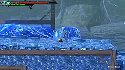 Pretty blonde in new hentai game.