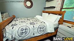 Nadia White's shaved booty bandit rides hardcore