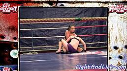 i saw these european teens with nice asses wrestlin