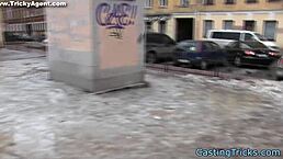 Eurobabe Amateur Pounded Doggystyle in Casting Session