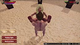 Ethan Vs Faye Naked Fighter 3D