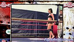 i saw these european teens with nice asses wrestlin