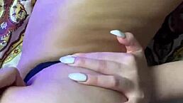 my girlfriend doggystyle rides me and gets cum on ass, but i fucked up the aim