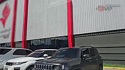 cristina almeida flashes cameltoe in tight shorts at fortaleza gym, filmed by cuckold husband