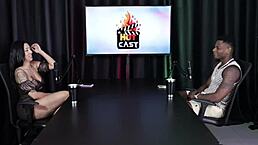 Young crossdresser in red lingerie shines with Will Mastro