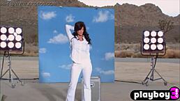 Does Huge Boobs Model Crystal McCahill Pose Before Striptease?