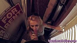 Teen gets jizzed in public